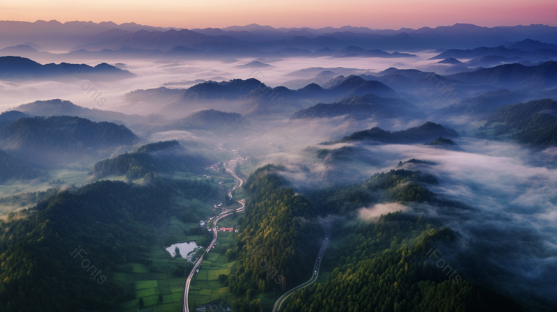 远离都市的唯美自然山林风光风景航拍,高清,摄影图,摄影图片,图片大全,摄影图免费下载